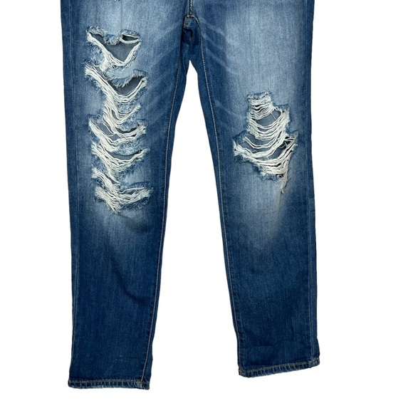 KanCan Distressed Medium Wash Boyfriend Relaxed Fit Denim Jeans Size 9/28 - Picture 16 of 16